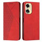 For OPPO A59 Diamond Splicing Skin Feel Magnetic Leather Phone Case(Red) - 1