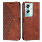 For OPPO A79 5G Diamond Splicing Skin Feel Magnetic Leather Phone Case(Brown) - 1