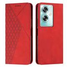 For OPPO A79 5G Diamond Splicing Skin Feel Magnetic Leather Phone Case(Red) - 1