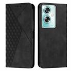 For OPPO A79 5G Diamond Splicing Skin Feel Magnetic Leather Phone Case(Black) - 1