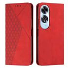 For OPPO A60 4G Diamond Splicing Skin Feel Magnetic Leather Phone Case(Red) - 1