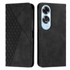 For OPPO A60 4G Diamond Splicing Skin Feel Magnetic Leather Phone Case(Black) - 1