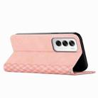 For OPPO Reno12 5G Global Diamond Splicing Skin Feel Magnetic Leather Phone Case(Rose Gold) - 3