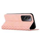 For OPPO Reno12 Pro Global Diamond Splicing Skin Feel Magnetic Leather Phone Case(Rose Gold) - 3