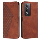 For OPPO A3 Pro Global Diamond Splicing Skin Feel Magnetic Leather Phone Case(Brown) - 1