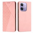 For OPPO A3x Diamond Splicing Skin Feel Magnetic Leather Phone Case(Rose Gold) - 1