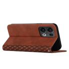 For OPPO Reno13 Pro Global Diamond Splicing Skin Feel Magnetic Leather Phone Case(Brown) - 3