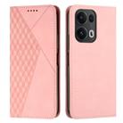 For OPPO Reno13 Pro Global Diamond Splicing Skin Feel Magnetic Leather Phone Case(Rose Gold) - 1