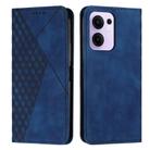 For OPPO Reno13 F 5G / 4G Diamond Splicing Skin Feel Magnetic Leather Phone Case(Blue) - 1