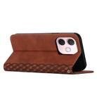 For OPPO A5 Pro 5G Global Diamond Splicing Skin Feel Magnetic Leather Phone Case(Brown) - 3