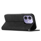 For OPPO A5x 5G Global Diamond Splicing Skin Feel Magnetic Leather Phone Case(Black) - 3