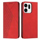 For OPPO Reno14 Global / Reno14 F 5G Diamond Splicing Skin Feel Magnetic Leather Phone Case(Red) - 1