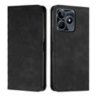 For Realme C53/Narzo N53 Diamond Splicing Skin Feel Magnetic Leather Phone Case(Black) - 1