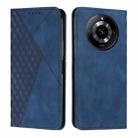 For Realme 11 Pro/11 Pro+ Diamond Splicing Skin Feel Magnetic Leather Phone Case(Blue) - 1