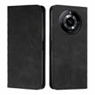 For Realme 11 Pro/11 Pro+ Diamond Splicing Skin Feel Magnetic Leather Phone Case(Black) - 1