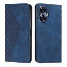 For Realme C55 Diamond Splicing Skin Feel Magnetic Leather Phone Case(Blue) - 1