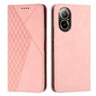 For Realme C67 4G Global Diamond Splicing Skin Feel Magnetic Leather Phone Case(Rose Gold) - 1