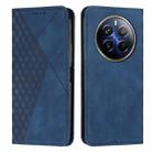 For Realme 12 Pro+ Diamond Splicing Skin Feel Magnetic Leather Phone Case(Blue) - 1