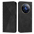For Realme 12 Pro+ Diamond Splicing Skin Feel Magnetic Leather Phone Case(Black) - 1