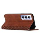 For Realme C65 4G Diamond Splicing Skin Feel Magnetic Leather Phone Case(Brown) - 3