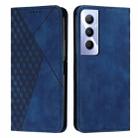 For Realme C65 4G Diamond Splicing Skin Feel Magnetic Leather Phone Case(Blue) - 1