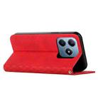 For Realme C63 Diamond Splicing Skin Feel Magnetic Leather Phone Case(Red) - 3