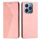 For Realme C63 Diamond Splicing Skin Feel Magnetic Leather Phone Case(Rose Gold) - 1