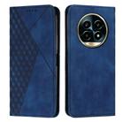 For Realme 13 Pro+ 5G Global Diamond Splicing Skin Feel Magnetic Leather Phone Case(Blue) - 1