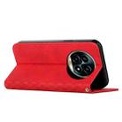 For Realme 13 Pro+ 5G Global Diamond Splicing Skin Feel Magnetic Leather Phone Case(Red) - 3