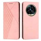 For Realme 13 Pro+ 5G Global Diamond Splicing Skin Feel Magnetic Leather Phone Case(Rose Gold) - 1