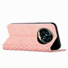 For Realme 13 Pro+ 5G Global Diamond Splicing Skin Feel Magnetic Leather Phone Case(Rose Gold) - 3