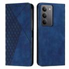 For Realme C75 / V60 Pro Diamond Splicing Skin Feel Magnetic Leather Phone Case(Blue) - 1