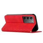 For Realme C75 / V60 Pro Diamond Splicing Skin Feel Magnetic Leather Phone Case(Red) - 3