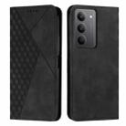 For Realme C75 / V60 Pro Diamond Splicing Skin Feel Magnetic Leather Phone Case(Black) - 1