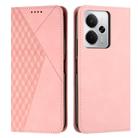 For Realme 14 / P3 5G / 14T 5G Diamond Splicing Skin Feel Magnetic Leather Phone Case(Rose Gold) - 1