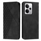 For Realme 14 / P3 5G / 14T 5G Diamond Splicing Skin Feel Magnetic Leather Phone Case(Black) - 1