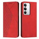 For Realme C71 4G Diamond Splicing Skin Feel Magnetic Leather Phone Case(Red) - 1