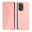 For Xiaomi Redmi Note 12 Turbo/Poco F5 Diamond Splicing Skin Feel Magnetic Leather Phone Case(Rose Gold) - 1