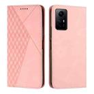 For Xiaomi Redmi Note 12S 4G Global Diamond Splicing Skin Feel Magnetic Leather Phone Case(Rose Gold) - 1