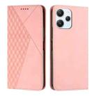 For Xiaomi Redmi 12 4G Diamond Splicing Skin Feel Magnetic Leather Phone Case(Rose Gold) - 1