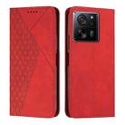 For Xiaomi 13T / Xiaomi 13T Pro Diamond Splicing Skin Feel Magnetic Leather Phone Case(Red) - 1