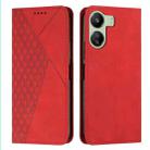 For Xiaomi Redmi 13C Diamond Splicing Skin Feel Magnetic Leather Phone Case(Red) - 1