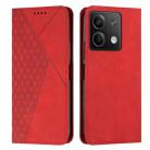 For Xiaomi Redmi Note 13 Diamond Splicing Skin Feel Magnetic Leather Phone Case(Red) - 1