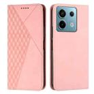 For Xiaomi Redmi Note 13 pro Diamond Splicing Skin Feel Magnetic Leather Phone Case(Rose Gold) - 1