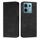 For Xiaomi Redmi Note 13 pro Diamond Splicing Skin Feel Magnetic Leather Phone Case(Black) - 1