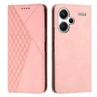 For Xiaomi Redmi Note 13 pro+ Diamond Splicing Skin Feel Magnetic Leather Phone Case(Rose Gold) - 1