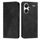 For Xiaomi Redmi Note 13 pro+ Diamond Splicing Skin Feel Magnetic Leather Phone Case(Black) - 1