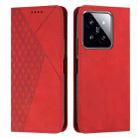 For Xiaomi 14 Diamond Splicing Skin Feel Magnetic Leather Phone Case(Red) - 1