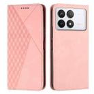 For Xiaomi Redmi K70 / K70 Pro Diamond Splicing Skin Feel Magnetic Leather Phone Case(Rose Gold) - 1