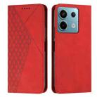 For Xiaomi Redmi Note 13 Pro 4G Global Diamond Splicing Skin Feel Magnetic Leather Phone Case(Red) - 1